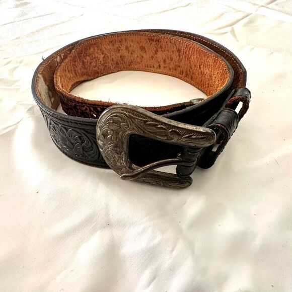Leegin brown leather silver buckle belt - Picture 4 of 14